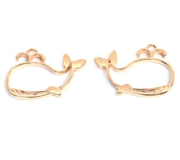 Gold Whale Open Back Bezel Frame