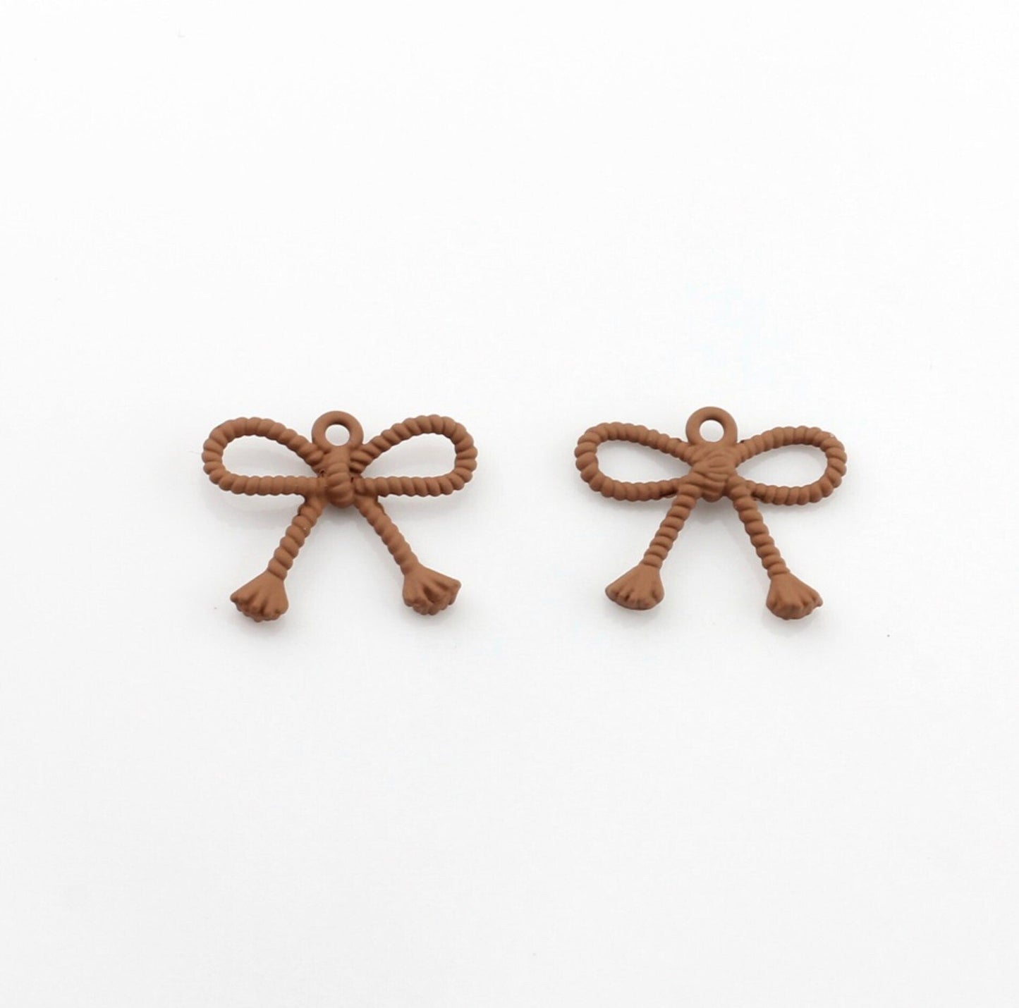 16MM x 20MM Zinc Alloy Braided Rope Bow Themed Charm
