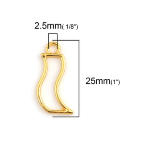 Gold Ribbon Open Back Bezel Frame