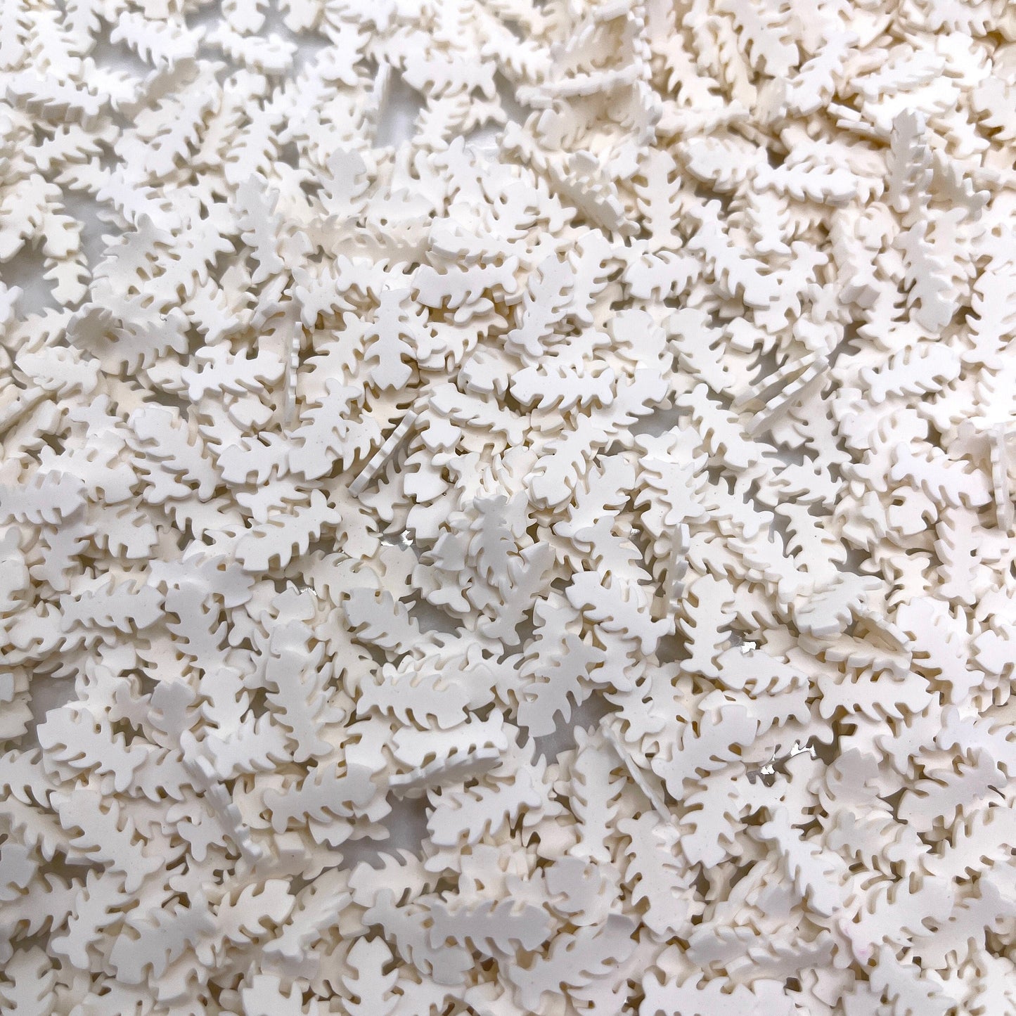 FAKE 10MM White Fish Bone, Animal Polymer Clay Sprinkle (NOT EDIBLE) D19-26