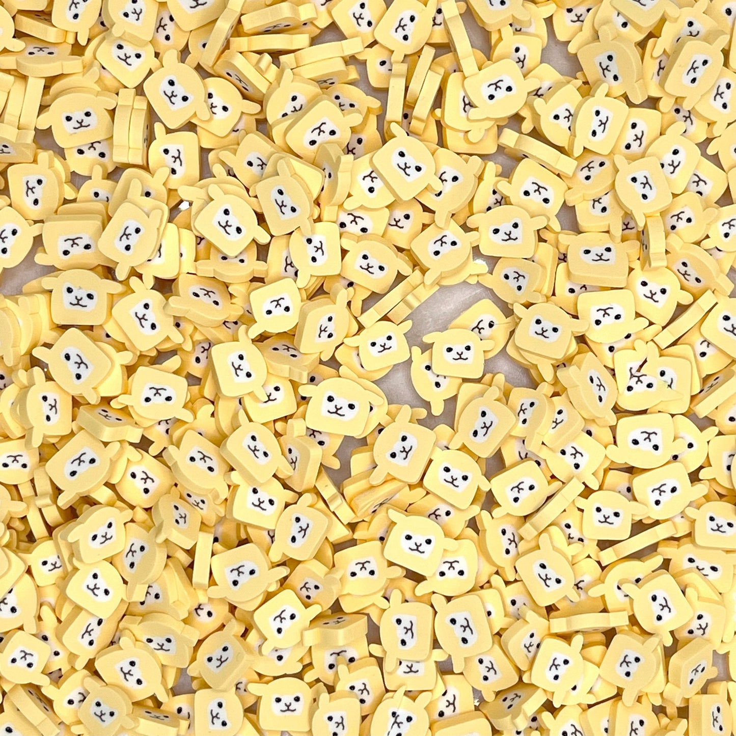 FAKE 10MM White Sheep, Animal Polymer Clay Sprinkle (NOT EDIBLE) D35-13