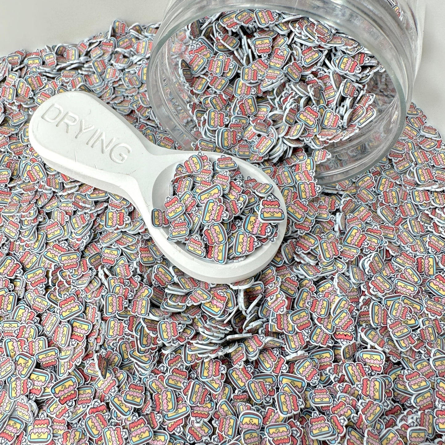 FAKE 5MM Birthday Themed Polymer Clay Sprinkle (NOT EDIBLE) D26-18
