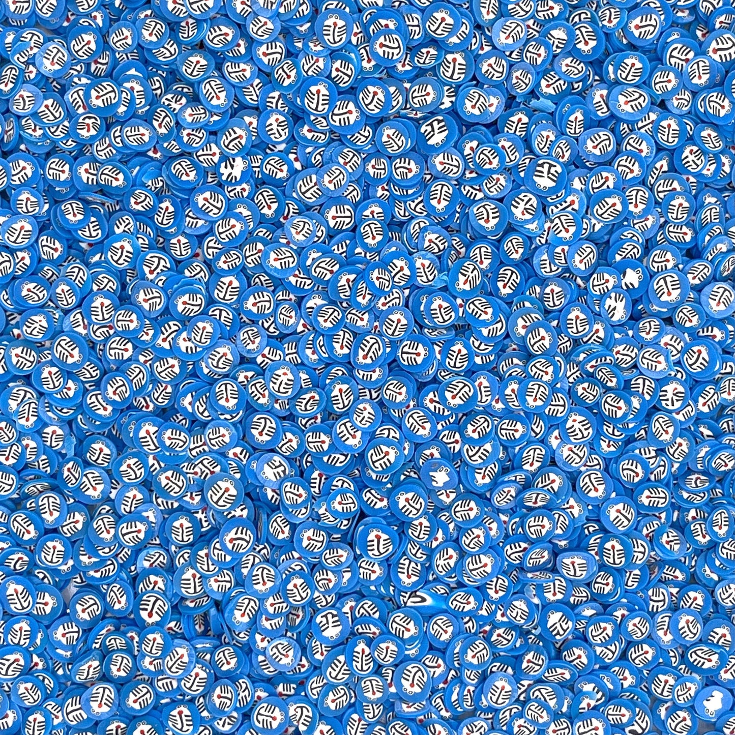 FAKE 5MM Blue Cartoon Cat, Animal Polymer Clay Sprinkle (NOT EDIBLE) D34-21