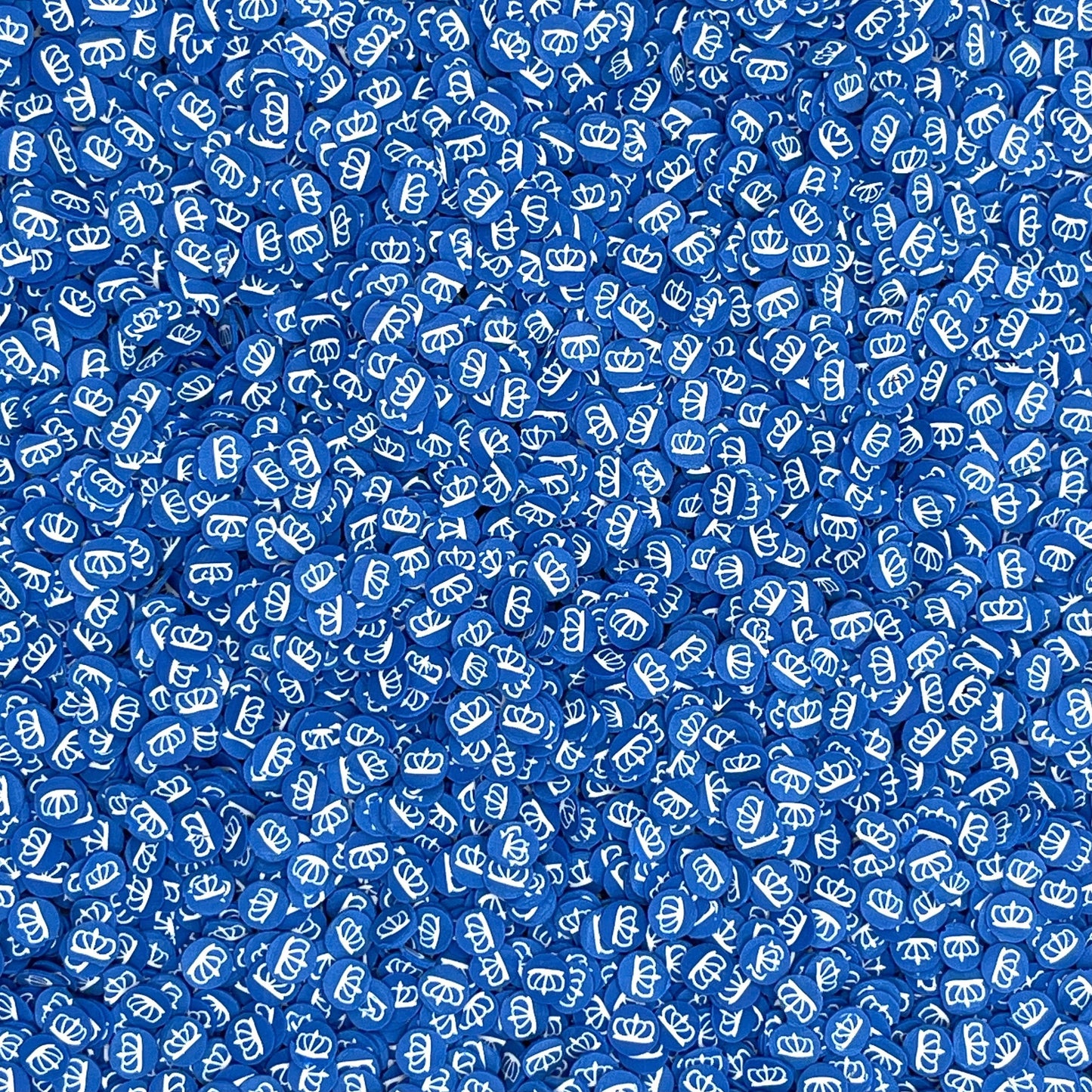 FAKE 5MM Blue Crown Polymer Clay Sprinkle Mix (NOT EDIBLE) D36-31