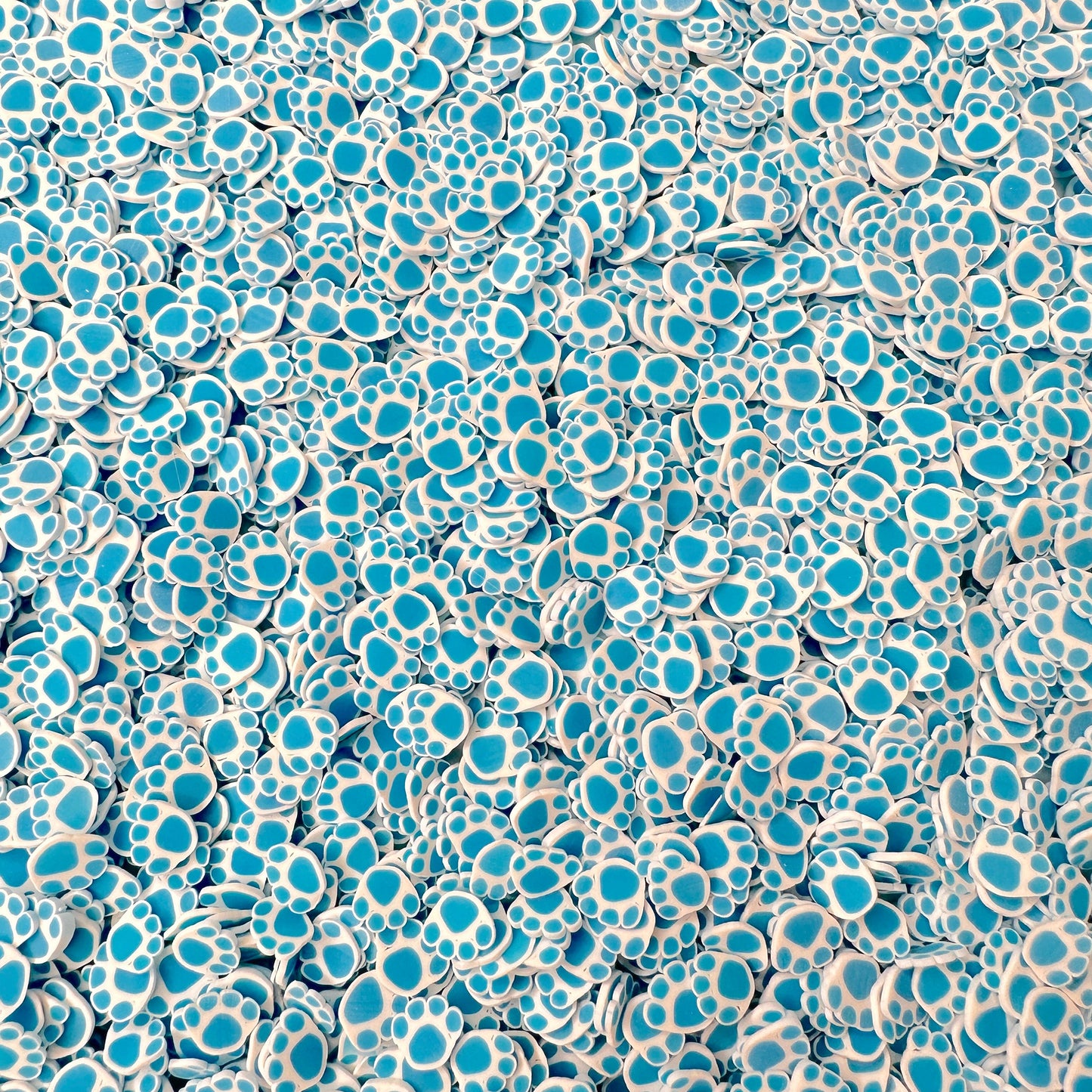 FAKE 5MM Blue Paws, Animal Polymer Clay Sprinkle (NOT EDIBLE) D45-05