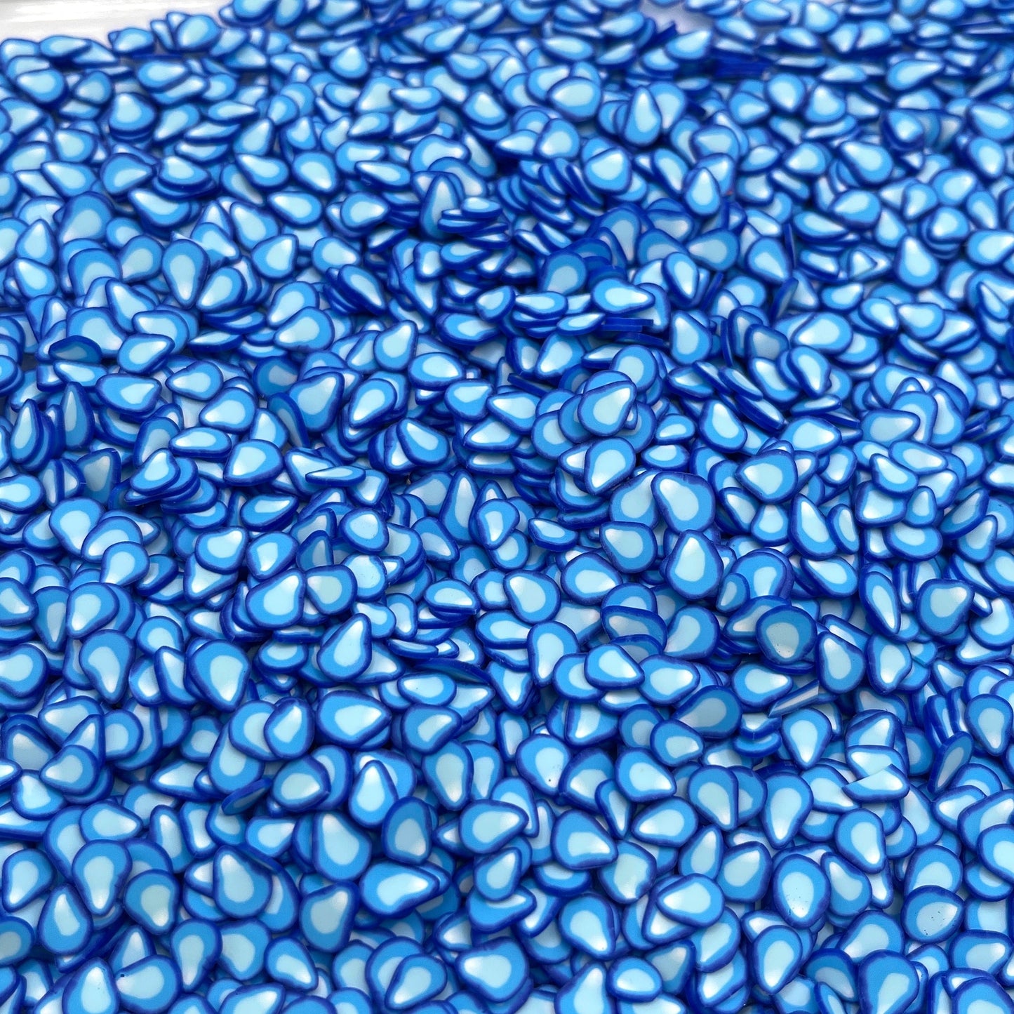 FAKE 5MM Blue Water Drop Polymer Clay Sprinkle (NOT EDIBLE) D33-20