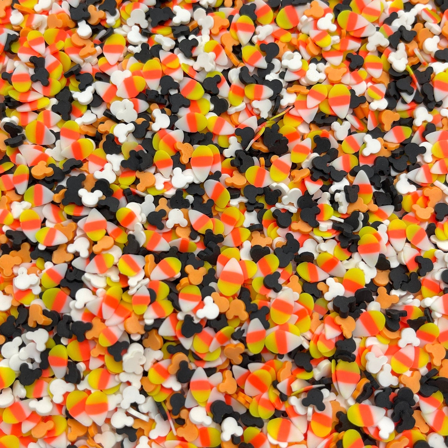 FAKE 5MM Candy Corn Mouse, Animal Polymer Clay Sprinkles Mix (NOT EDIBLE) D31-22