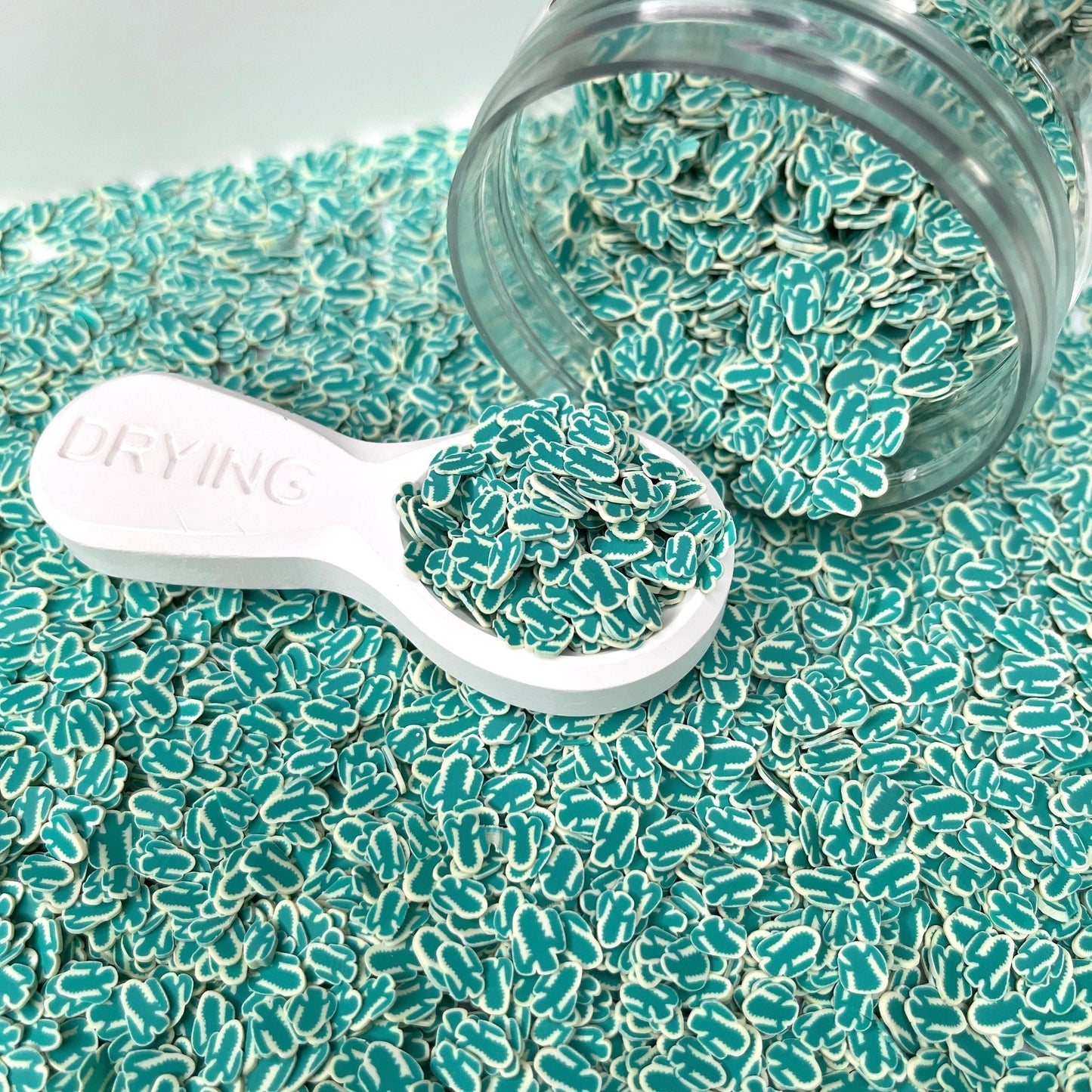 FAKE 5MM Dark Cactus, Floral Polymer Clay Sprinkle (NOT EDIBLE) D46-18