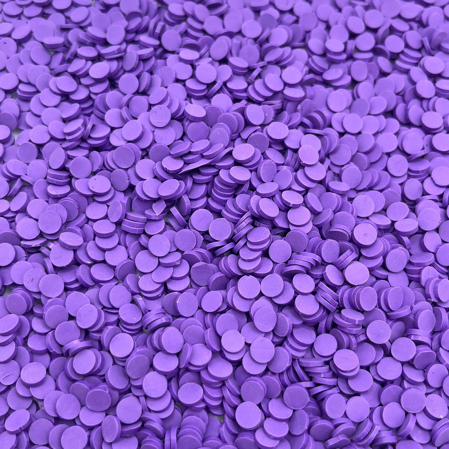 FAKE 5MM Dark Purple Round Circle Polymer Clay Sprinkle (NOT EDIBLE) D17-12