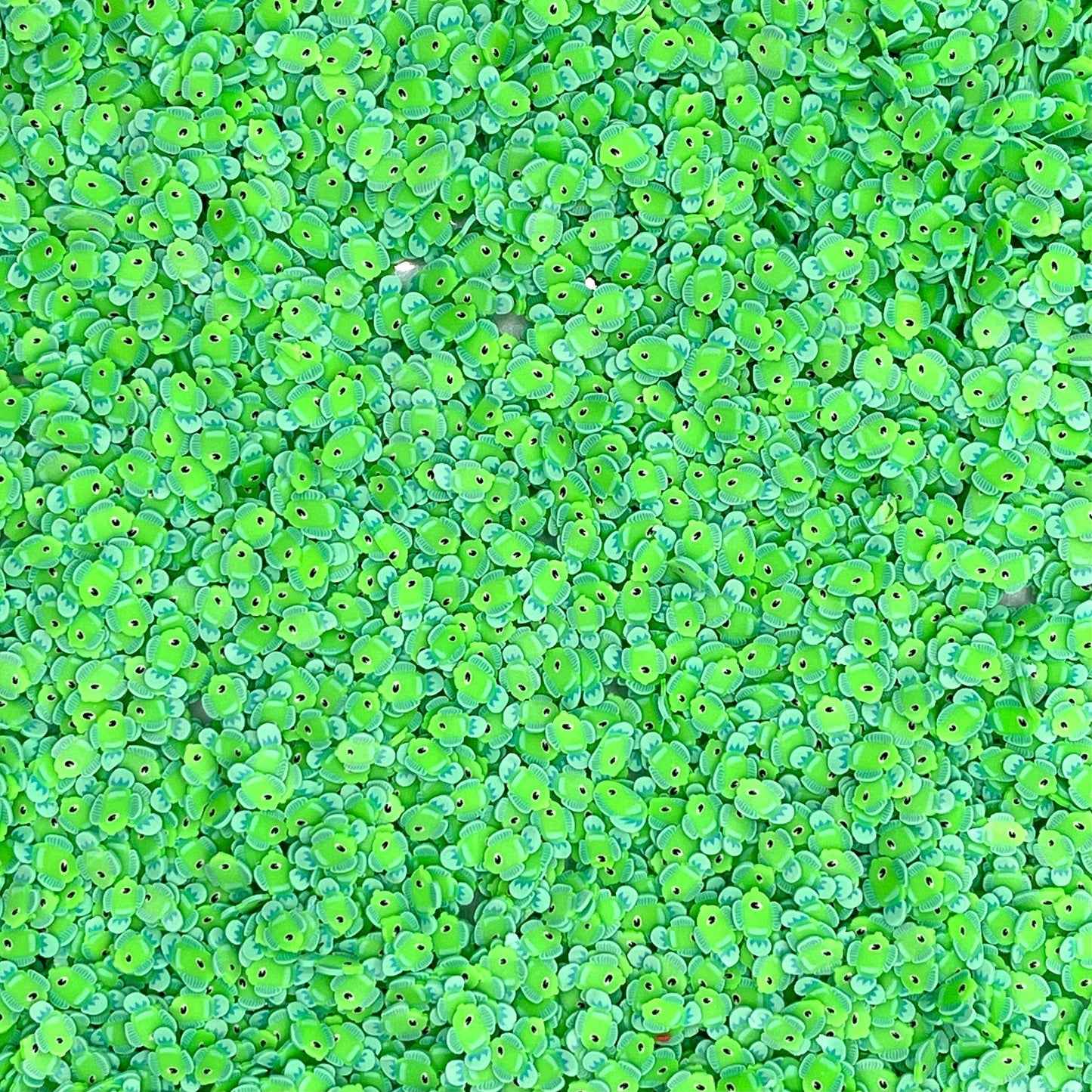 FAKE 5MM Green Fish, Animal Polymer Clay Sprinkle (NOT EDIBLE) D35-01