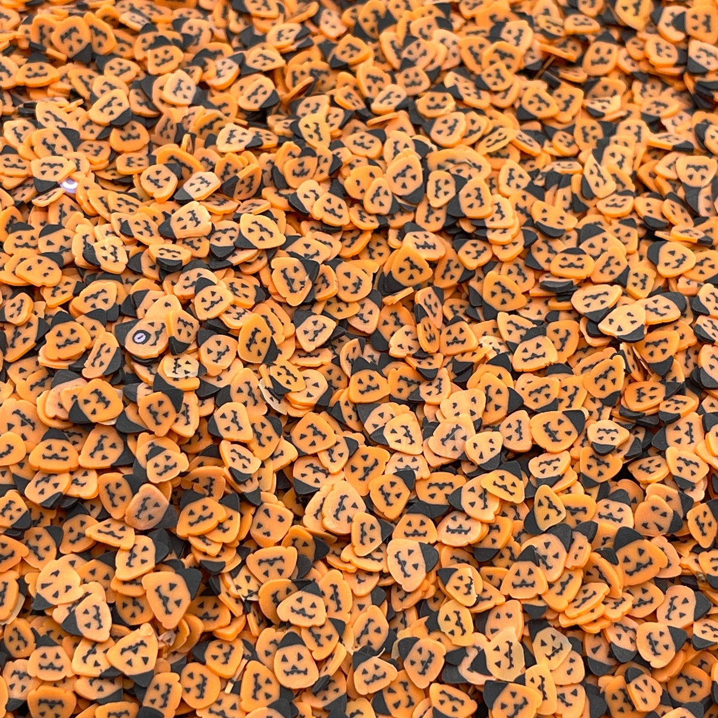 FAKE 5MM Jack-O-Lantern Halloween Polymer Clay Sprinkle (NOT EDIBLE) D24-25