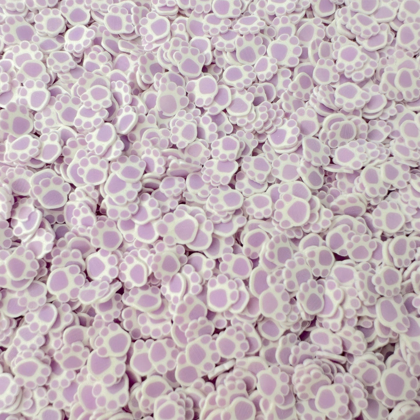 FAKE 5MM Light Purple Paw, Animal Polymer Clay Sprinkle (NOT EDIBLE) D45-08