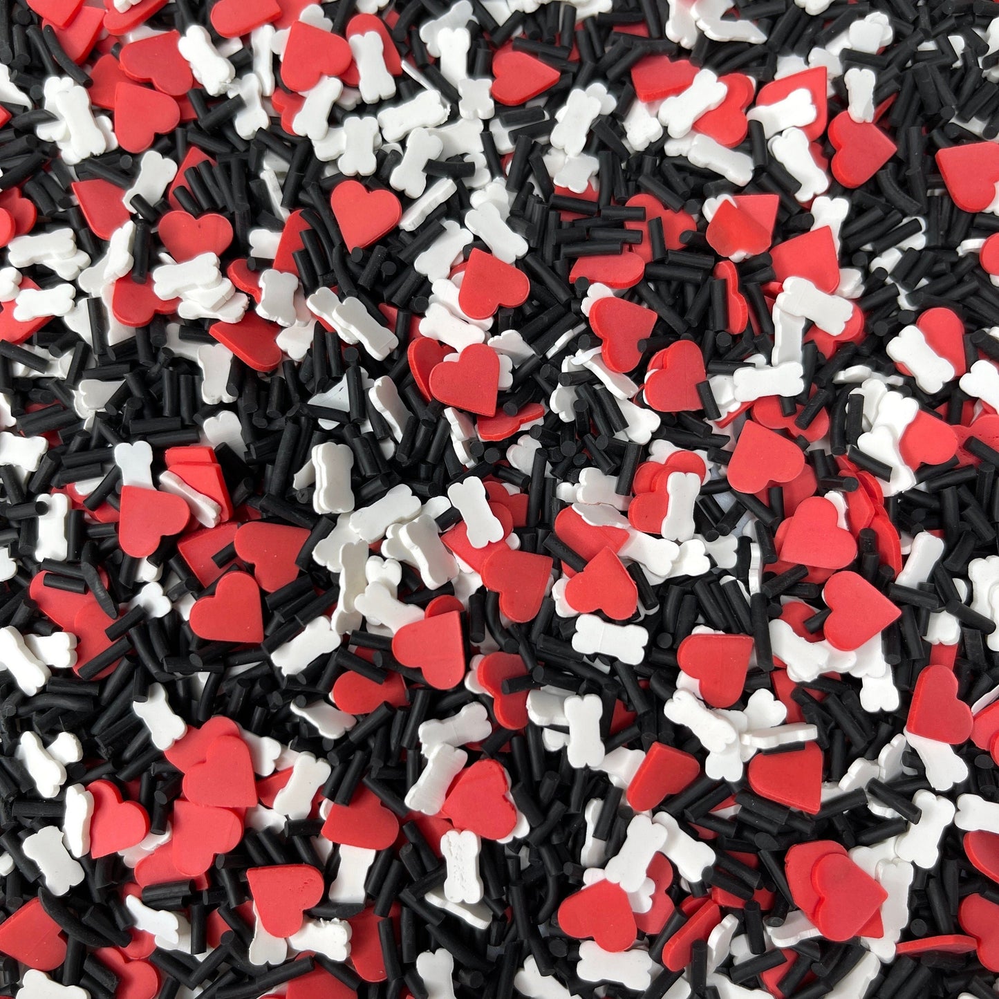 FAKE 5MM Lovely Bones, Halloween Polymer Clay Sprinkle Mix (NOT EDIBLE) D17-18