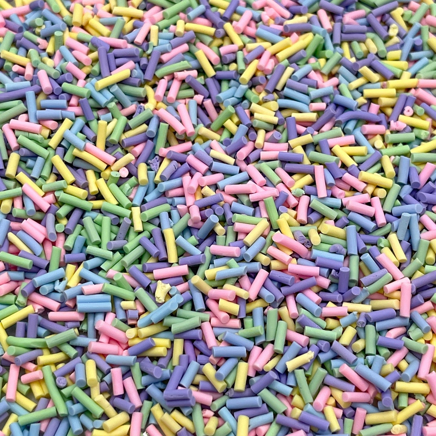 FAKE 5MM Macaron Colored Polymer Clay Sprinkle Pieces (NOT EDIBLE) D11-17