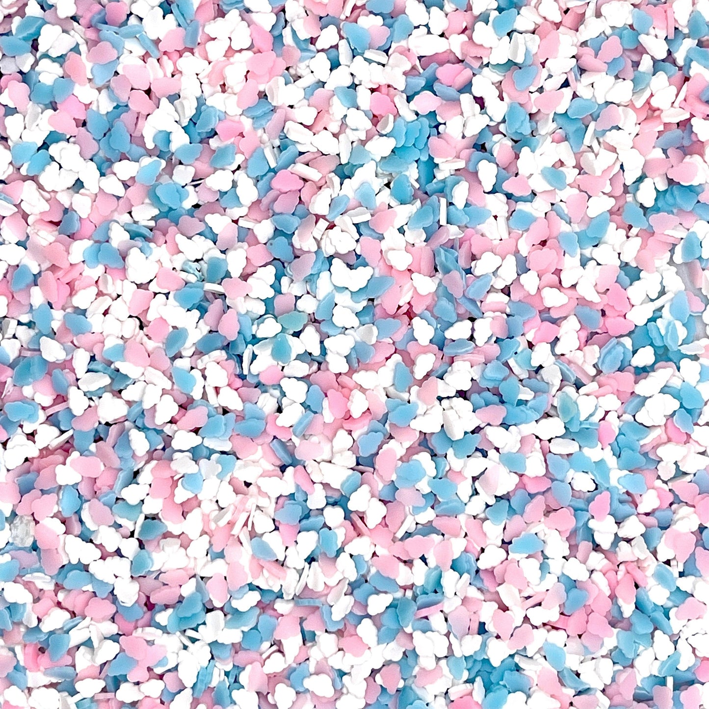FAKE 5MM Mixed Colors Cloud, Sky Polymer Clay Sprinkle Mix (NOT EDIBLE) D19-16