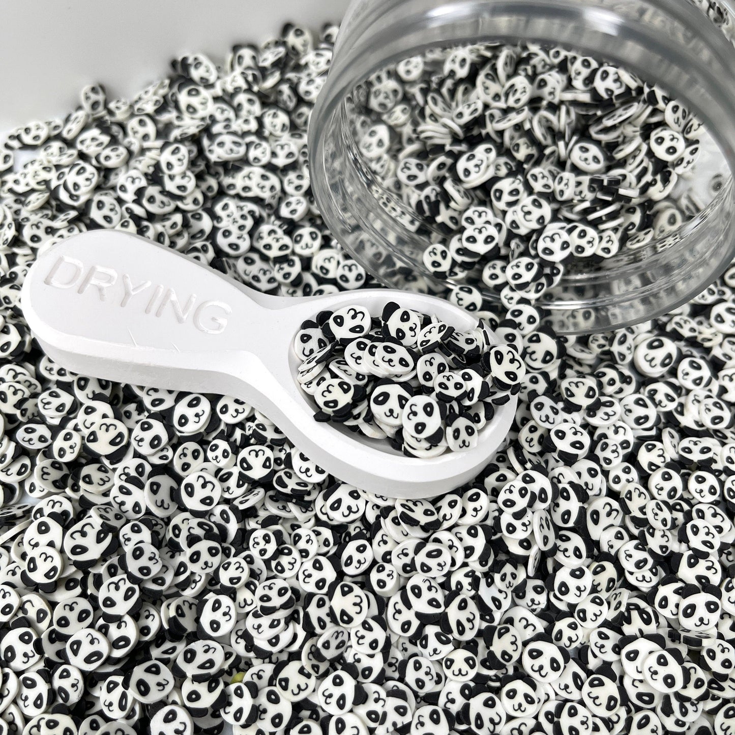 FAKE 5MM Panda Head, Animal Polymer Clay Sprinkle (NOT EDIBLE) D34-02