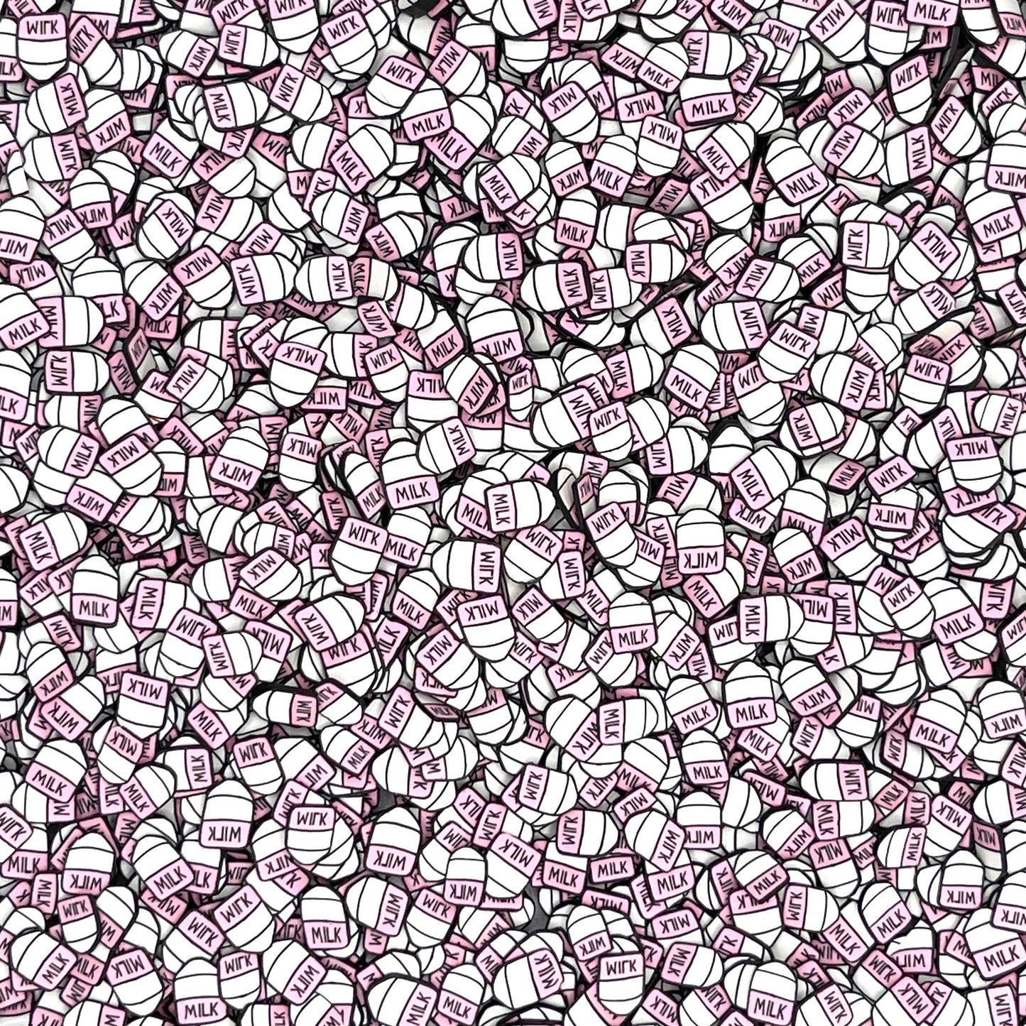 FAKE 5MM Pink Milk Carton Polymer Clay Sprinkle (NOT EDIBLE) D20-02