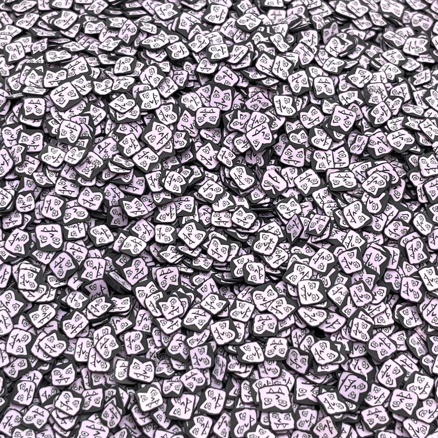 FAKE 5MM Purple Dracula Halloween Polymer Clay Sprinkle (NOT EDIBLE) D24-16