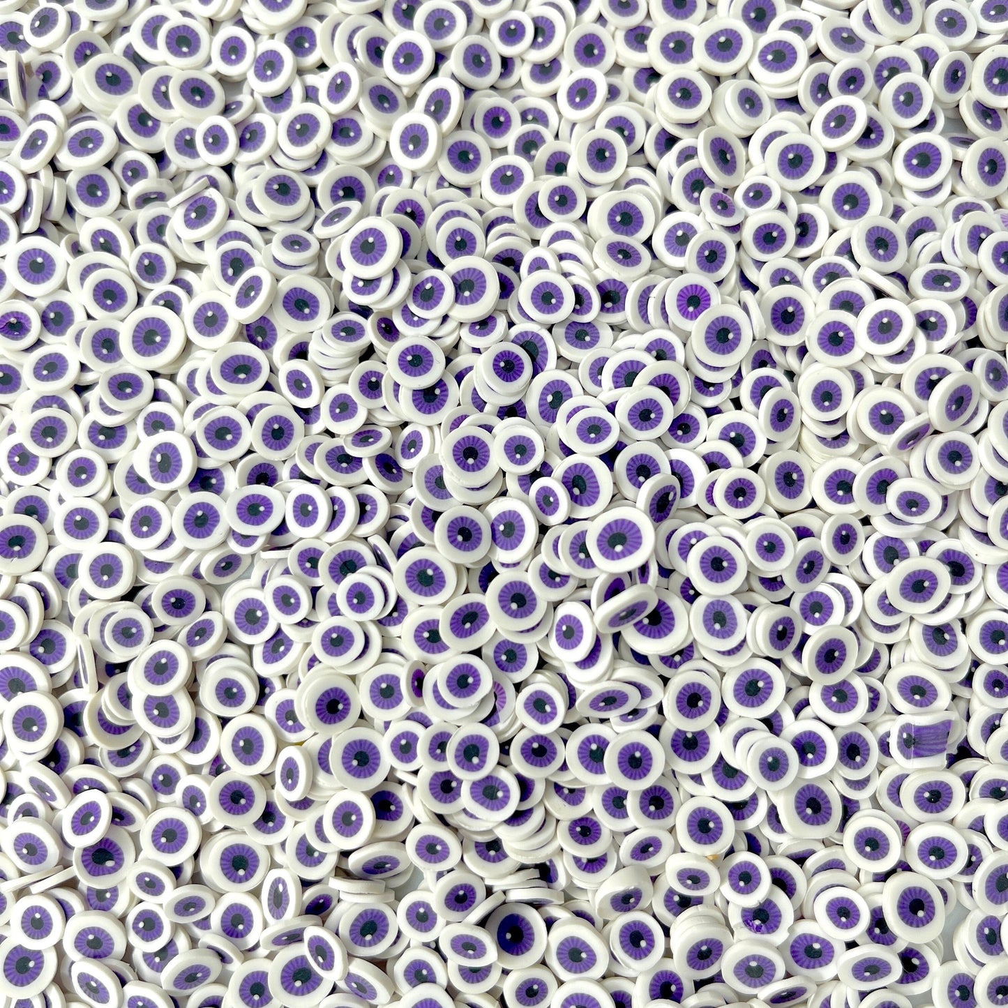 FAKE 5MM Purple Eye, Halloween Polymer Clay Sprinkle (NOT EDIBLE) D46-01