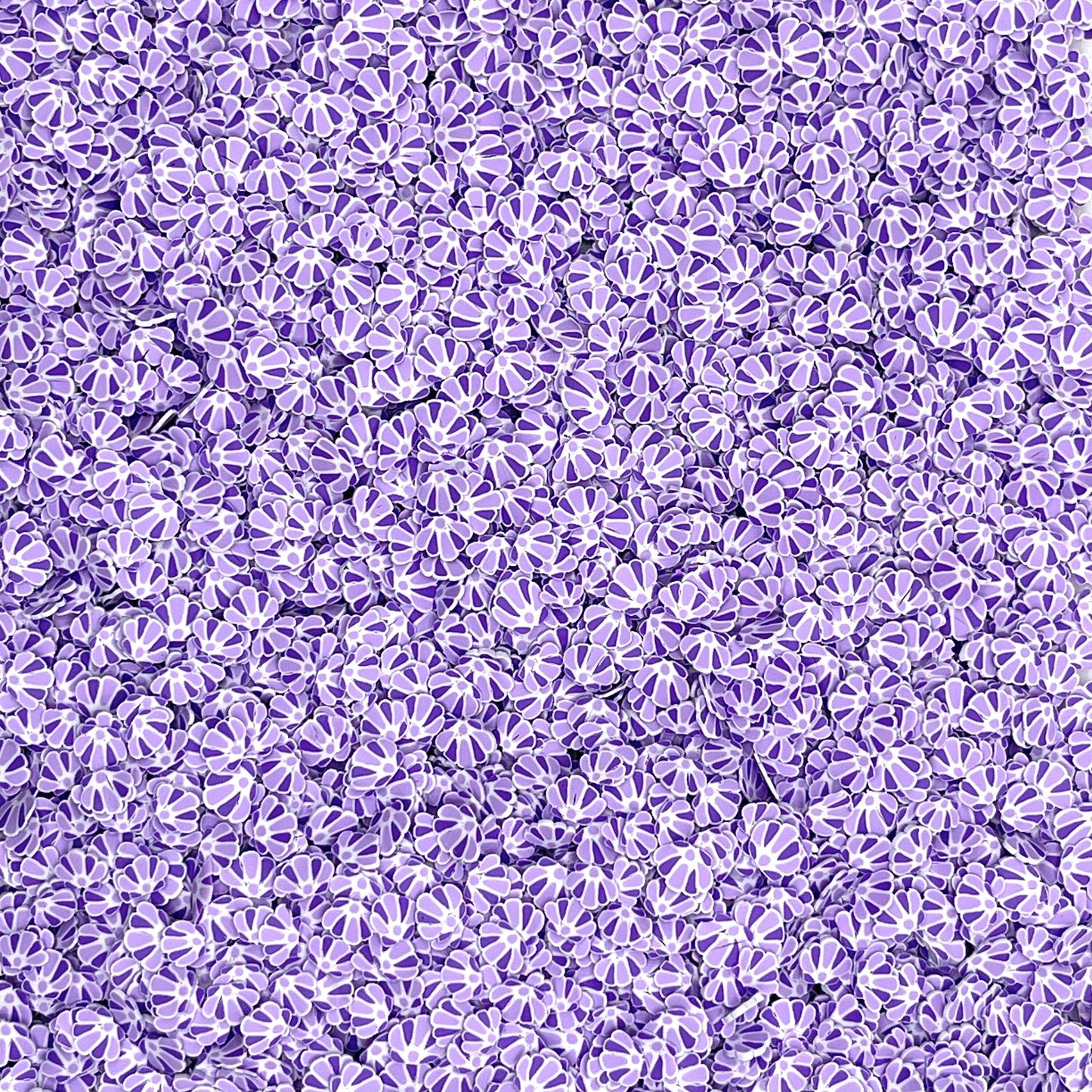 FAKE 5MM Purple Shell, Ocean Polymer Clay Sprinkle (NOT EDIBLE) D33-02