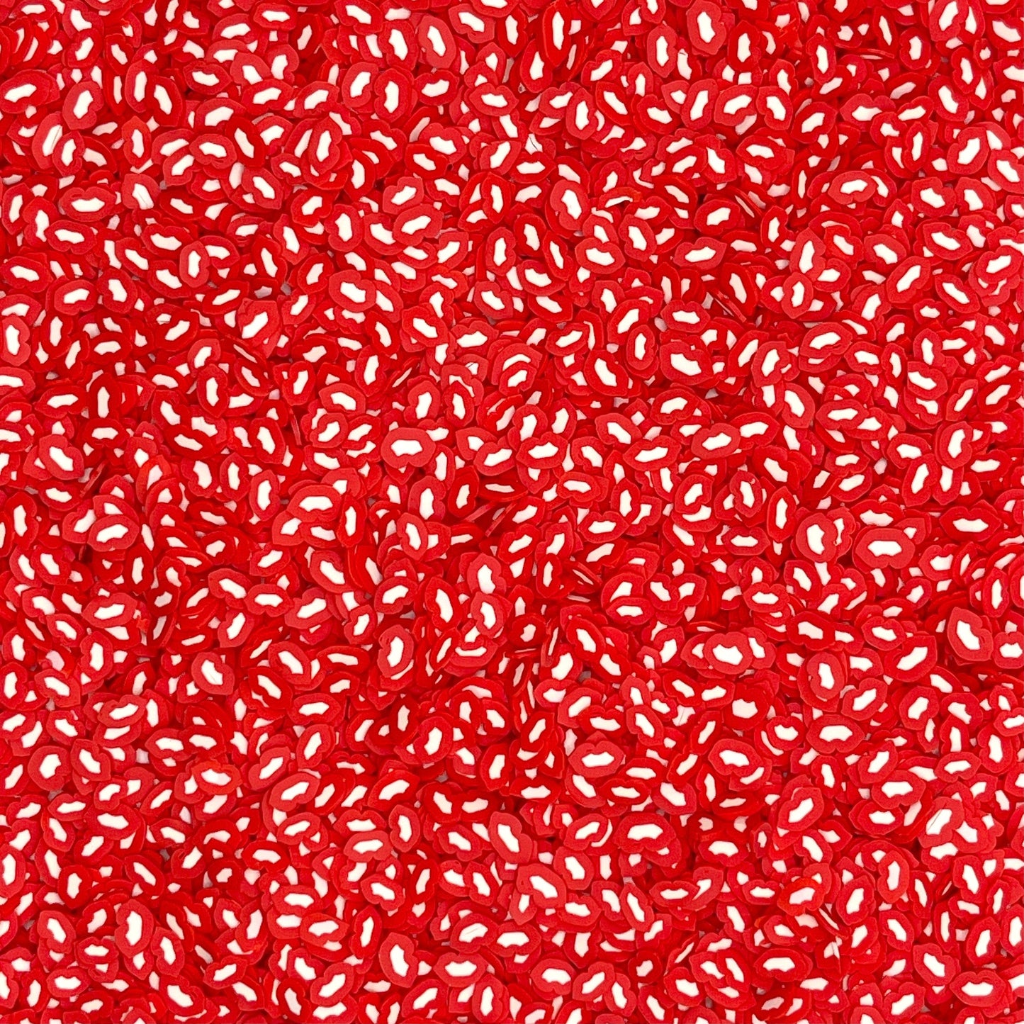 FAKE 5MM Red Lips, Valentine Polymer Clay Sprinkles (NOT EDIBLE) D36-24