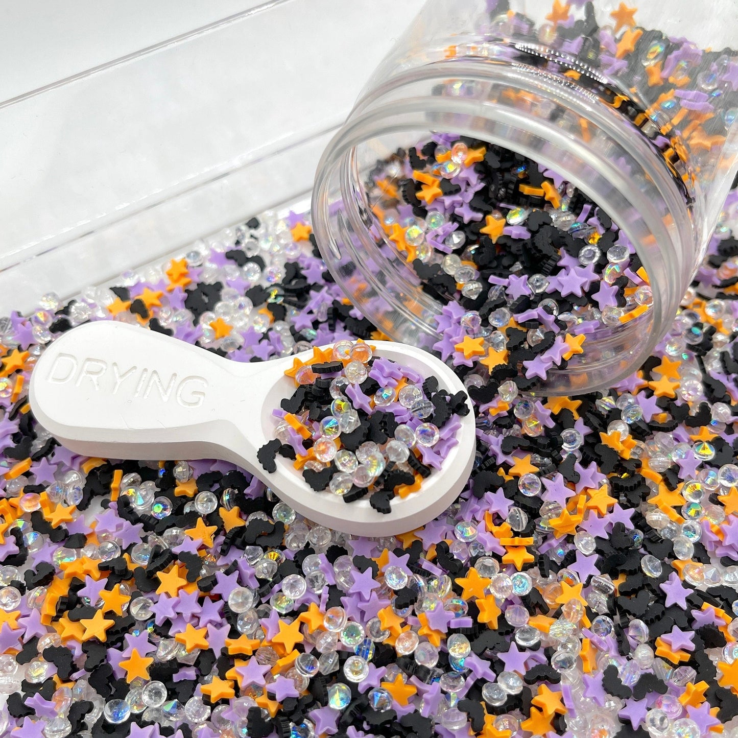FAKE 5MM Spooktacular Bat Rhinestone Polymer Clay Sprinkle(NOT EDIBLE) D5-18