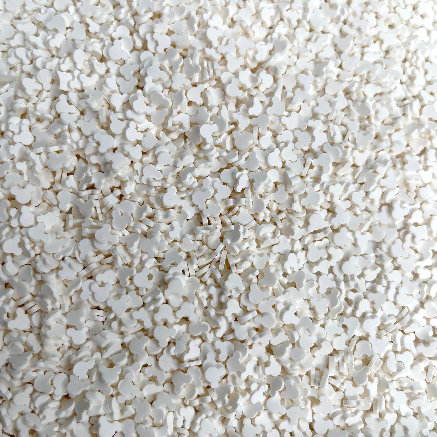 FAKE 5MM White Mouse Head, Animal Polymer Clay Sprinkle (NOT EDIBLE) D31-21