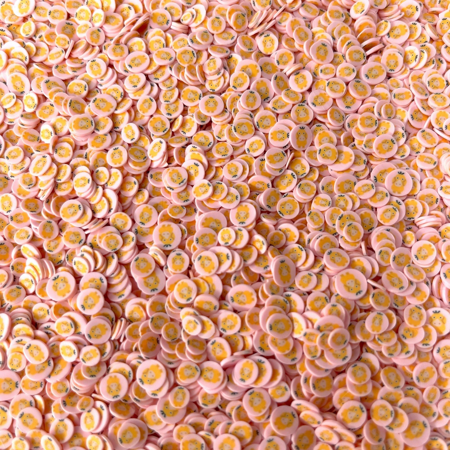 FAKE 5MM Yellow Duck Cartoon, Animal Polymer Clay Sprinkle (NOT EDIBLE) D44-04