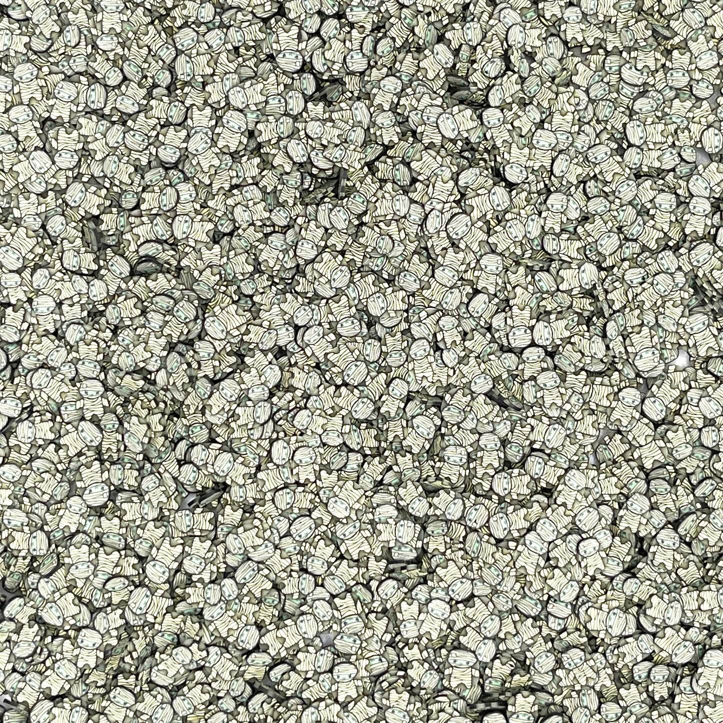 FAKE 5MM Zombie Mummy, Halloween Polymer Clay Sprinkle (NOT EDIBLE) D24-06