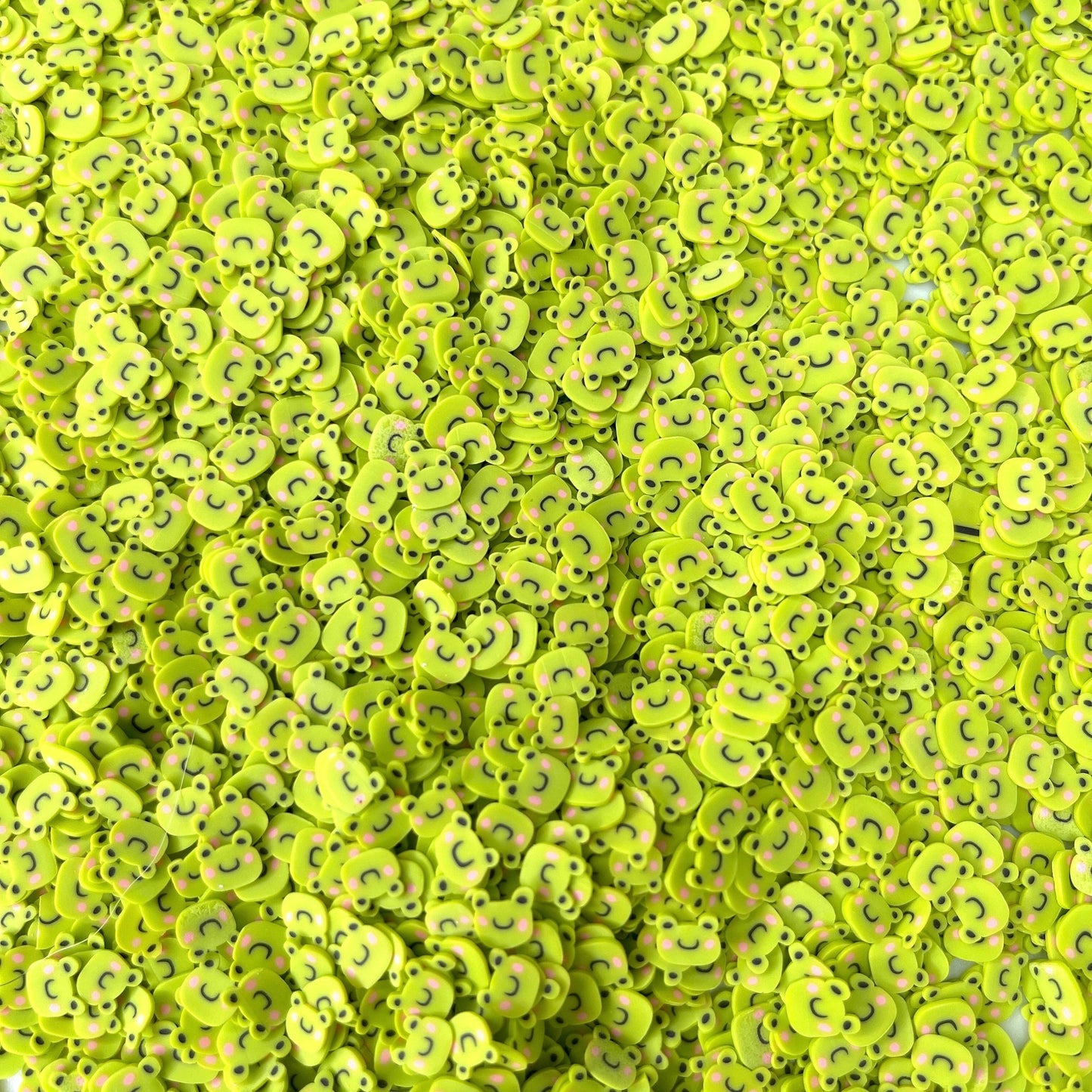 FAKE 5MM/10MM Kawaii Green Frog,Animal Polymer Clay Sprinkle (NOT EDIBLE) D47-14