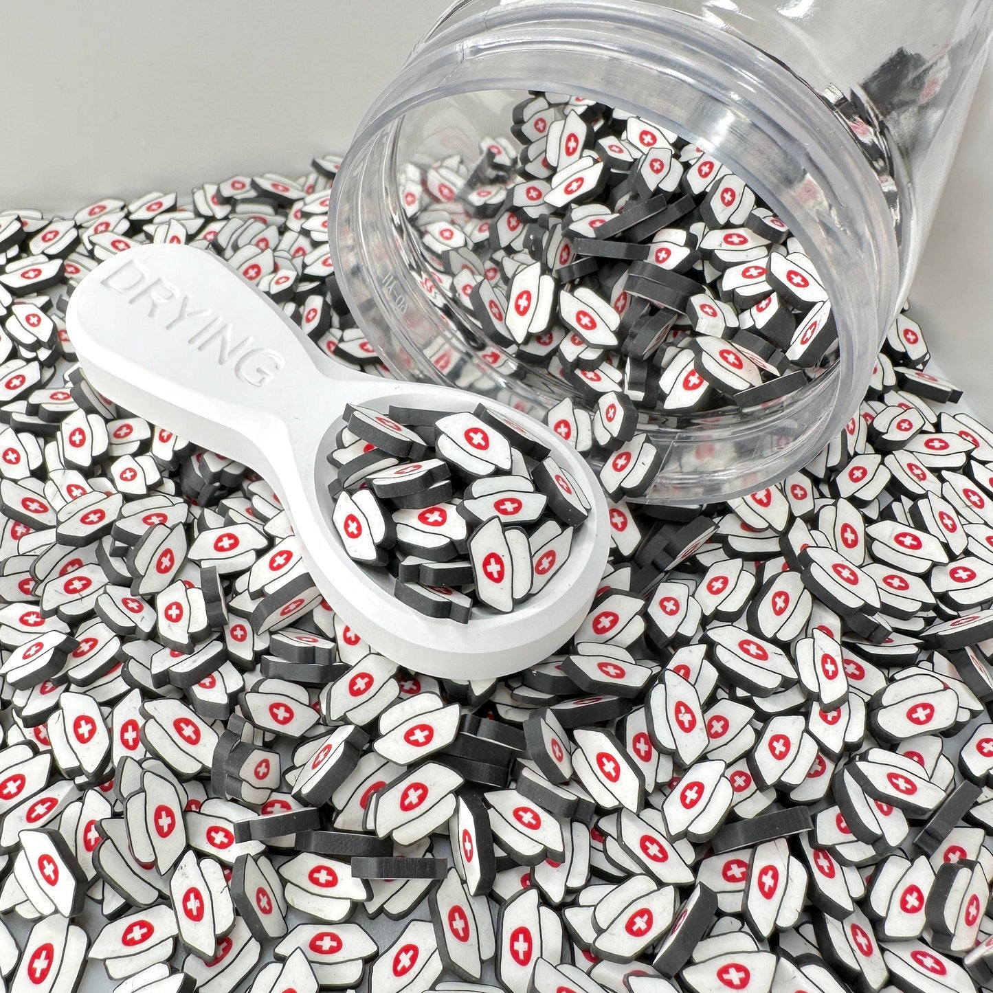 FAKE 5MM/10MM Nurse's Hat, Medical Polymer Clay Sprinkle (NOT EDIBLE)