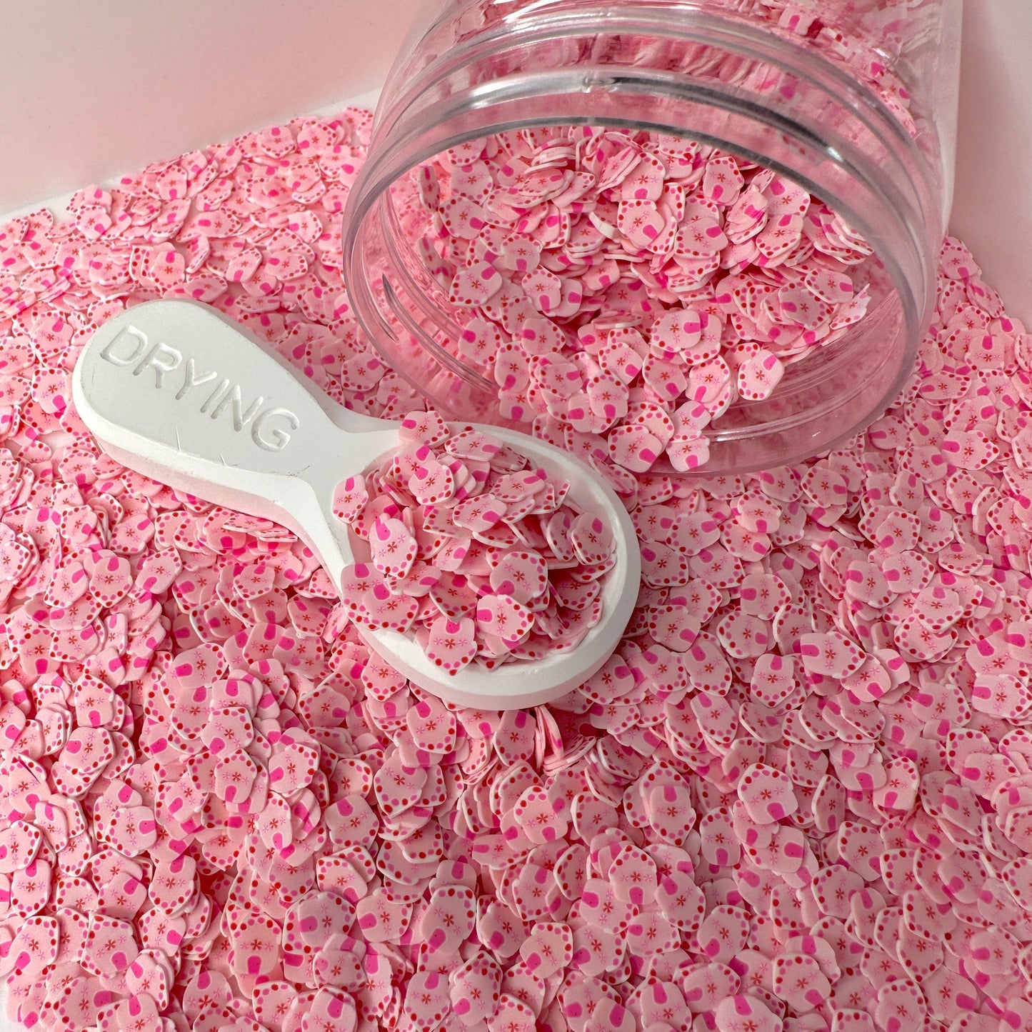 FAKE 5MM/10MM Pink Gingerbread House Polymer Clay Sprinkle (NOT EDIBLE) D36-25