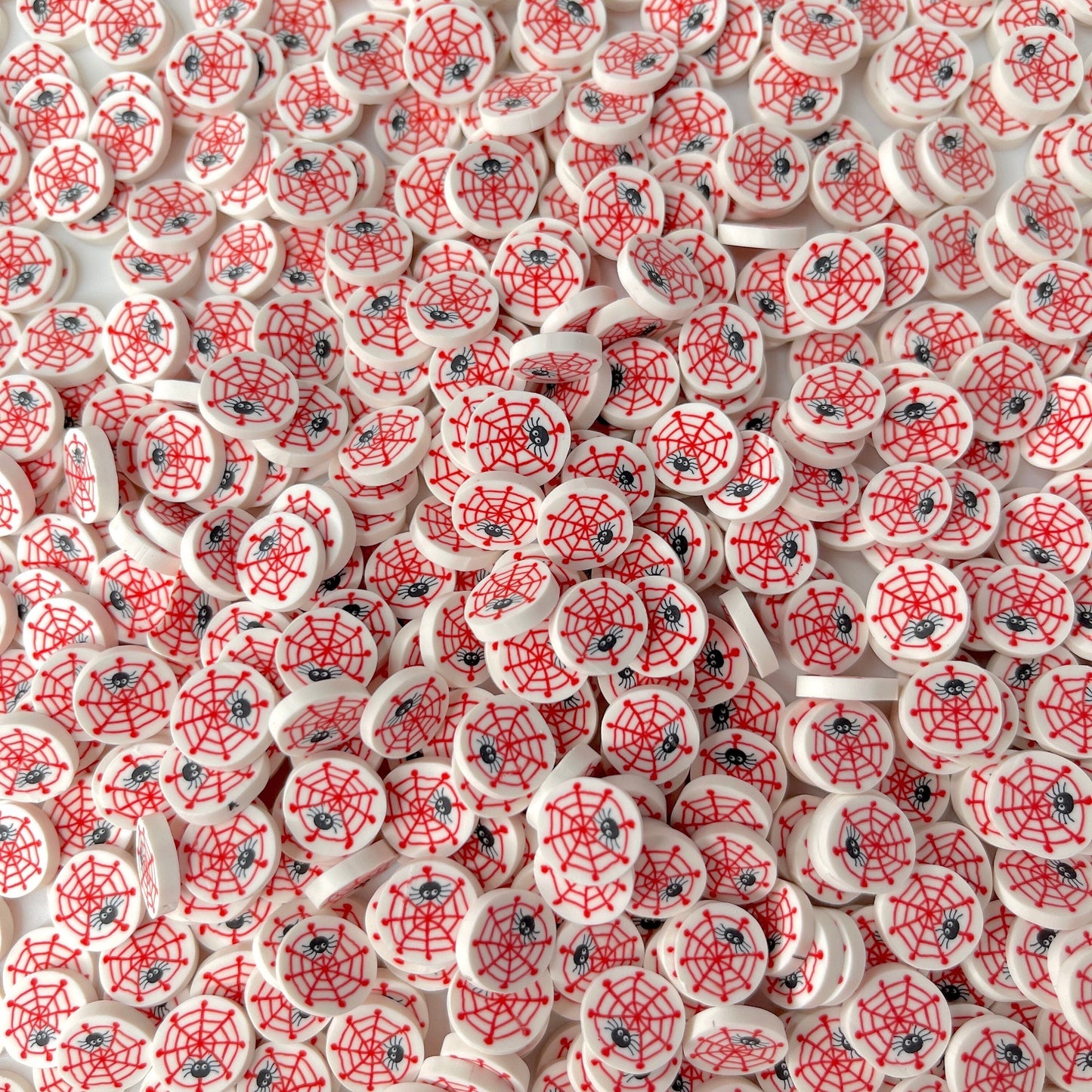 FAKE 5MM/10MM Spiderweb, Halloween Polymer Clay Sprinkle (NOT EDIBLE) D39-26/27