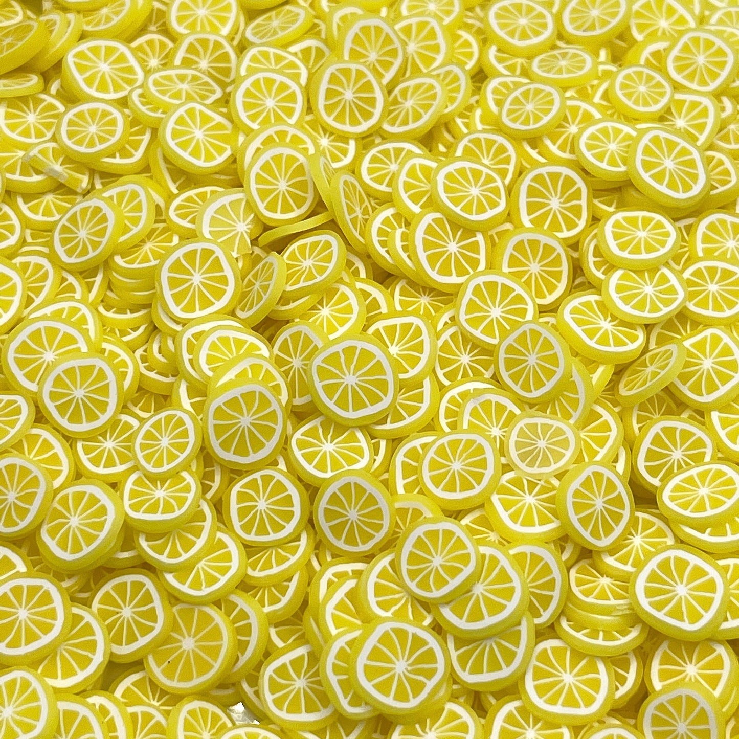FAKE 5MM/10MM Lemon Fruit Slice Polymer Clay Sprinkle (NOT EDIBLE) D22-21
