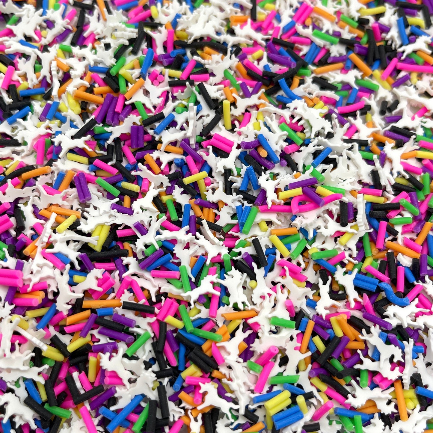 FAKE Rainbow Unicorn, Animal Polymer Clay Sprinkle Mix (NOT EDIBLE) D4-10