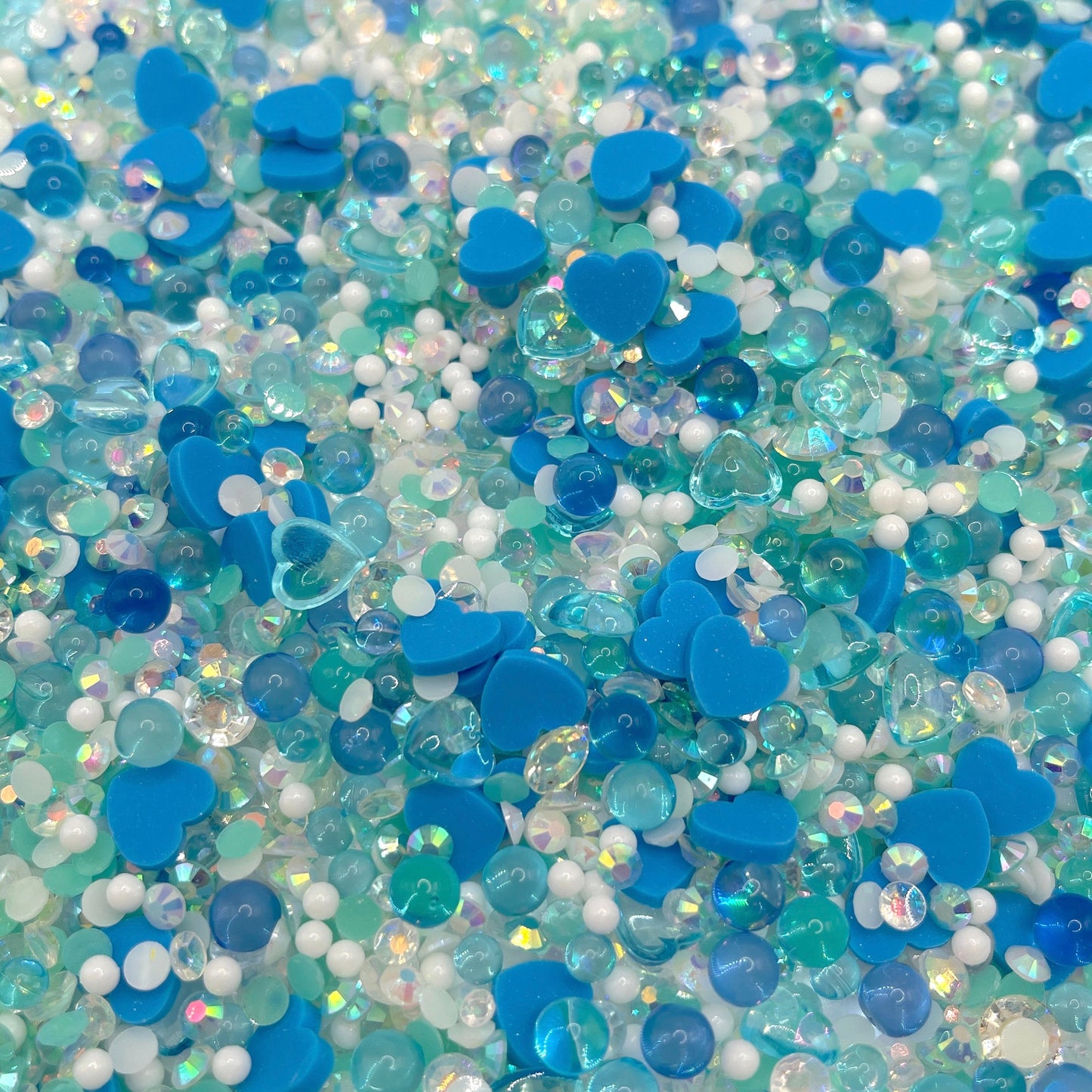 FAKE Blue Dream Translucent Pearls Polymer Clay Sprinkle Mix (NOT EDIBLE) D4-31