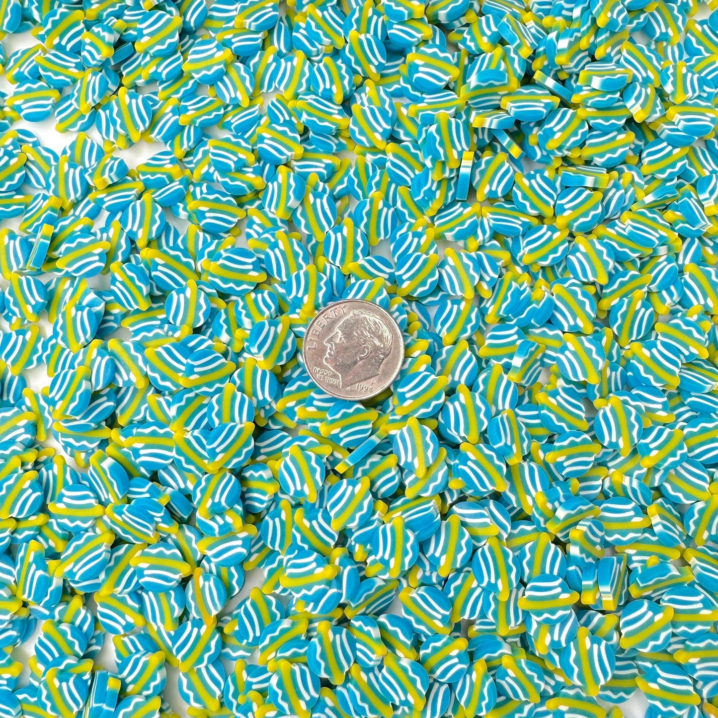 FAKE Blue Planet, Space Polymer Clay Sprinkle (NOT EDIBLE, 5MM/10MM)