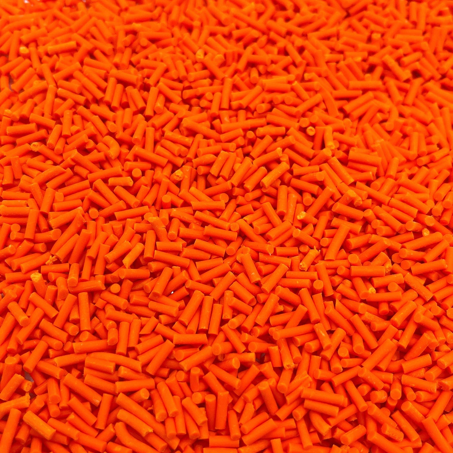 FAKE Bright Orange Polymer Clay Sprinkle Pieces (NOT EDIBLE) D16-19