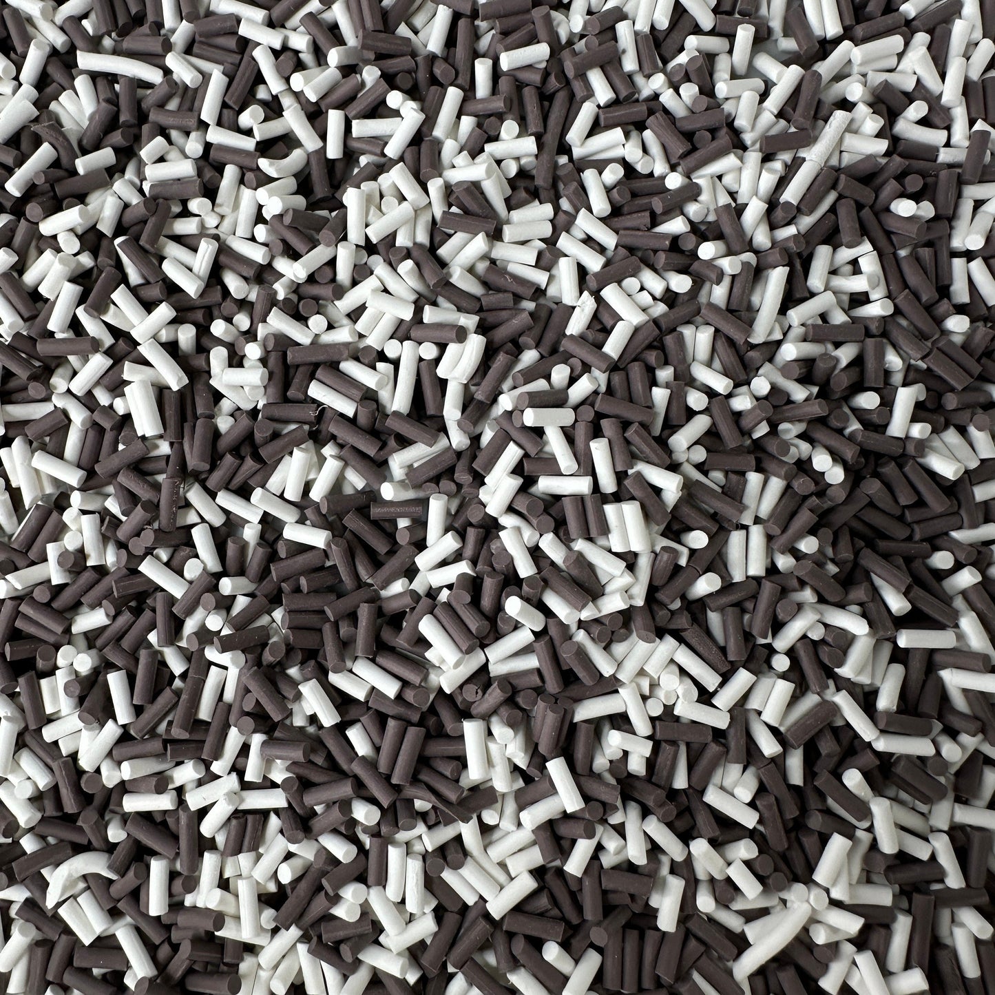 FAKE Coffee Brown White Theme Polymer Sprinkle Pieces Mix (NOT EDIBLE) D1-14