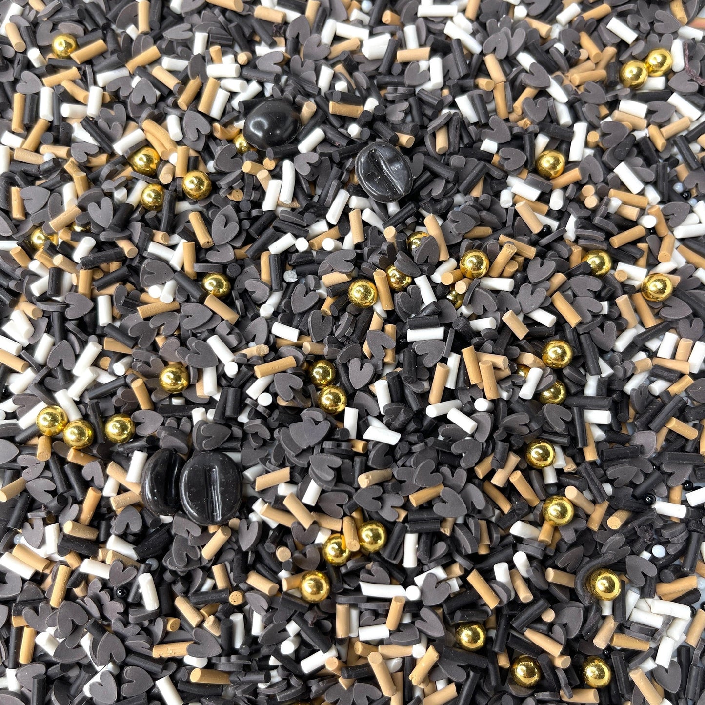 FAKE Coffee Lover's, Food Themed Polymer Clay Sprinkle Mix (NOT EDIBLE) D48-10