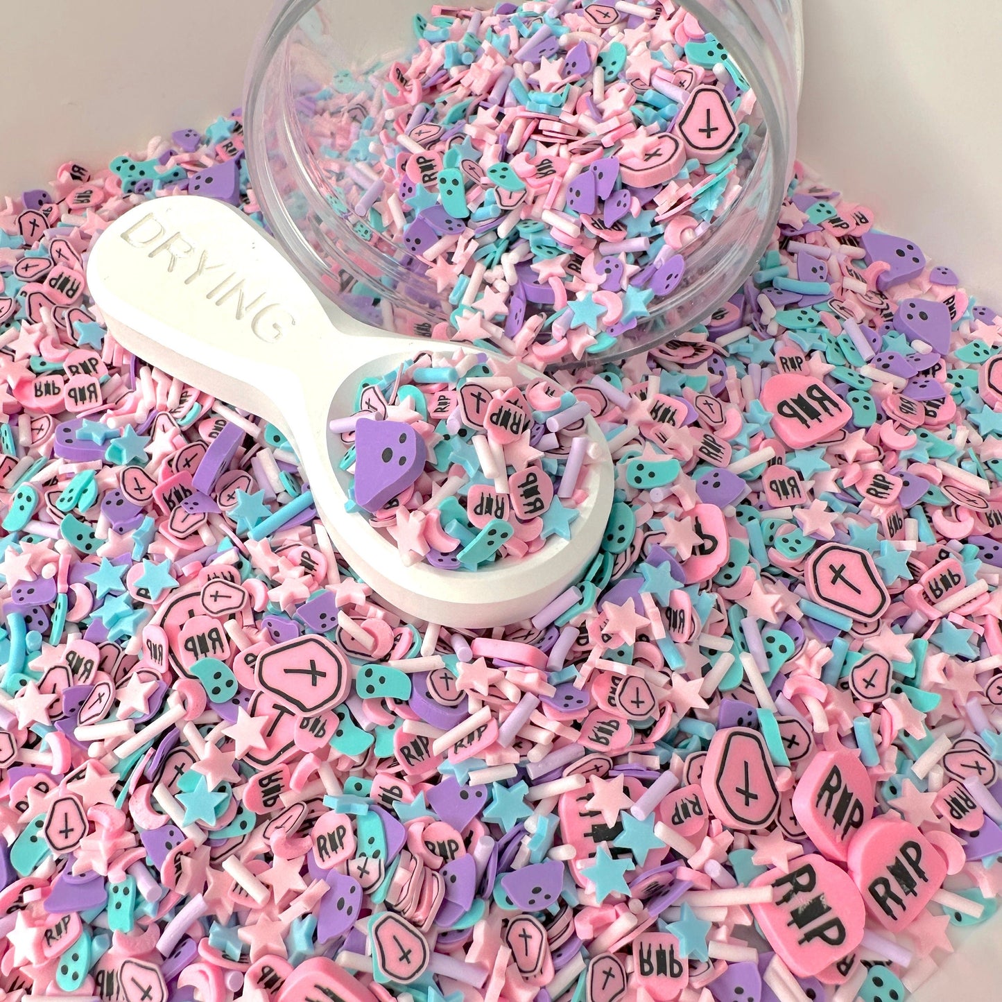 FAKE Cotton Candy Halloween Night Polymer Clay Sprinkle (NOT EDIBLE) D16-33