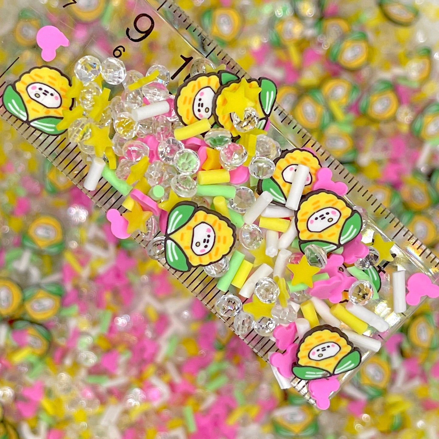 FAKE Corn Themed, Food Polymer Clay Sprinkle Mix (NOT EDIBLE) D10-15