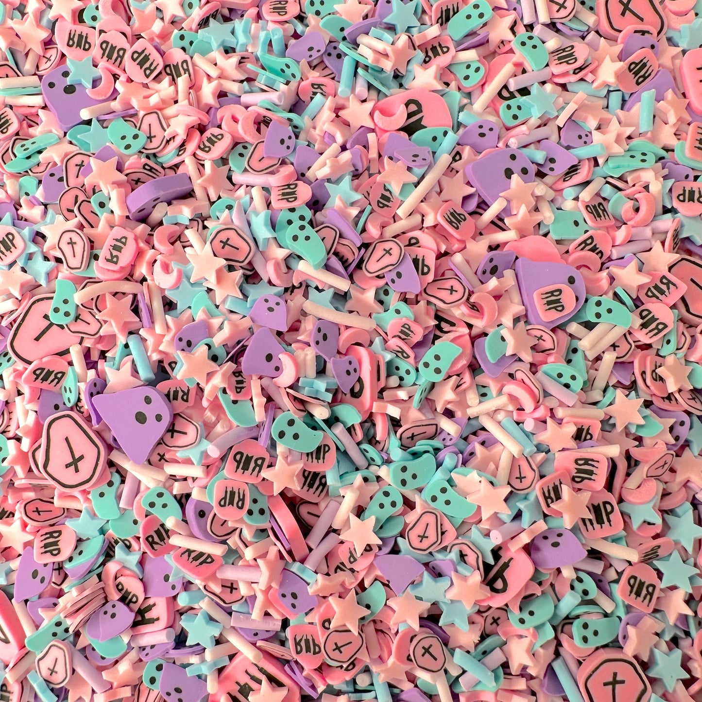FAKE Cotton Candy Halloween Night Polymer Clay Sprinkle (NOT EDIBLE) D16-33