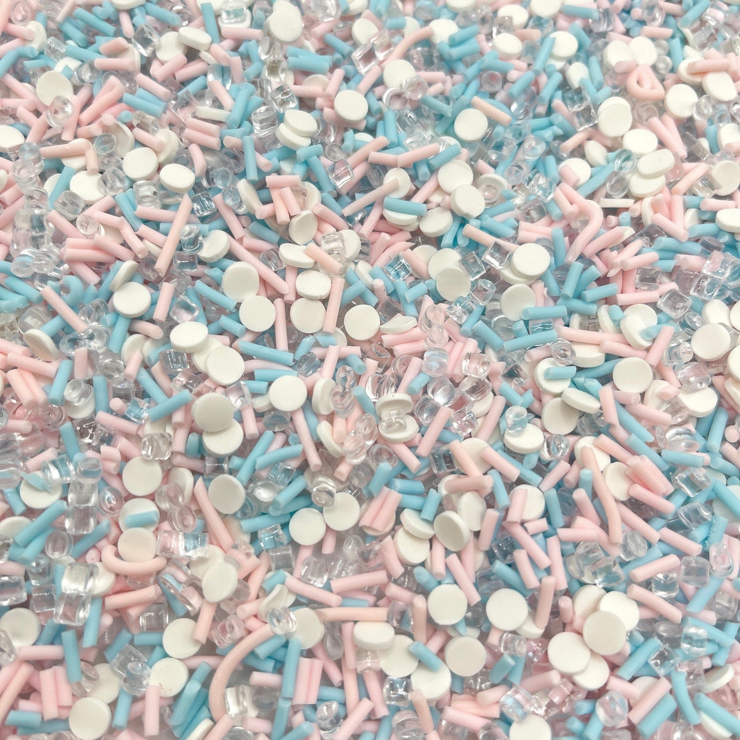 FAKE Cotton Candy Faux Ice Polymer Clay Sprinkle Mix (NOT EDIBLE) D4-26