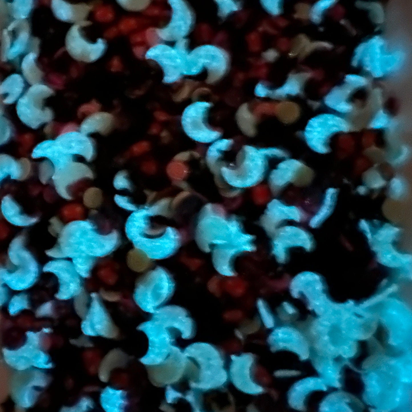 FAKE Devilish Night w/Glow Moon, Halloween Polymer Clay Sprinkle (NOT EDIBLE)