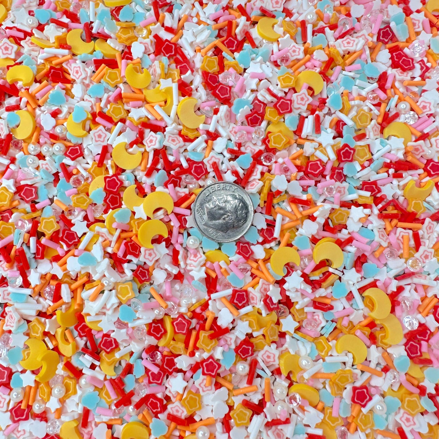 FAKE Double Starry Sky Polymer Clay Sprinkle Mix (NOT EDIBLE) D37-12