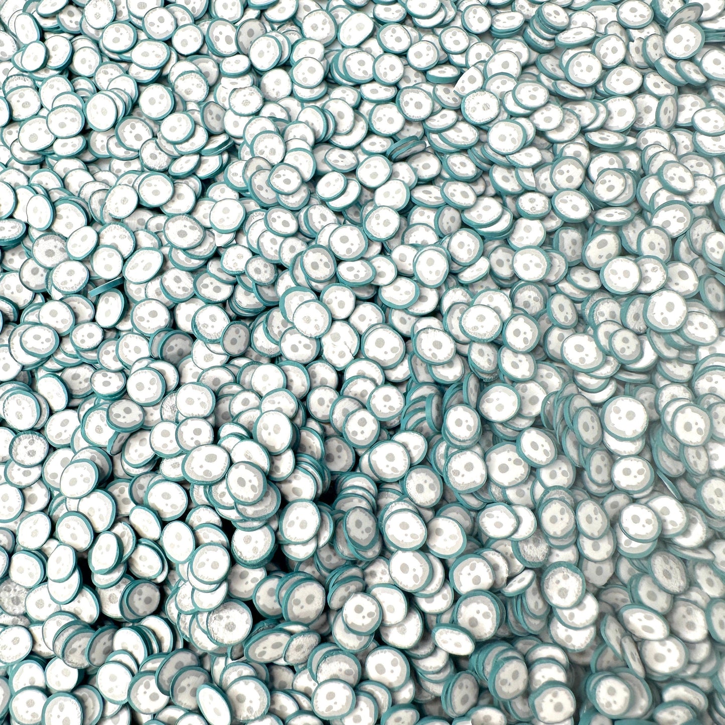 FAKE Full Moon, Space Polymer Clay Sprinkle (NOT EDIBLE, 5MM/10MM) D34-04