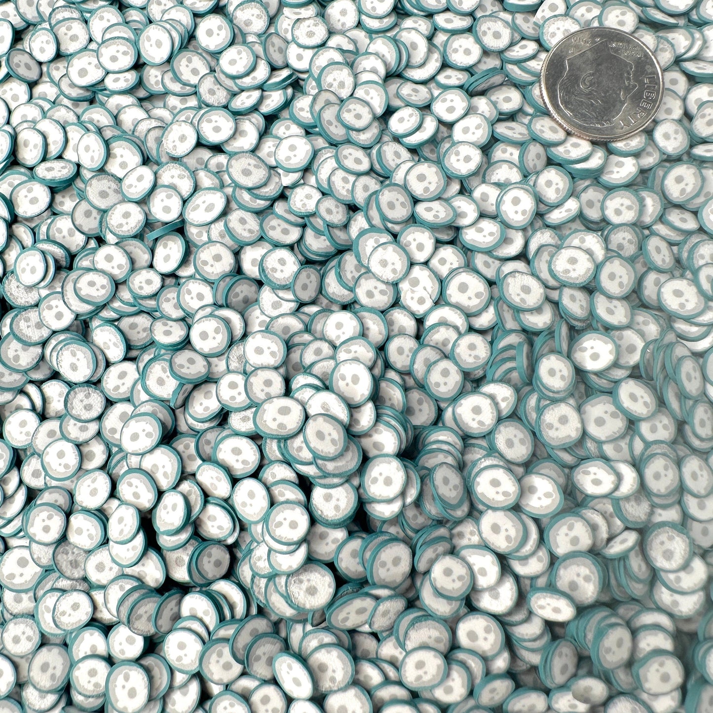 FAKE Full Moon, Space Polymer Clay Sprinkle (NOT EDIBLE, 5MM/10MM) D34-04