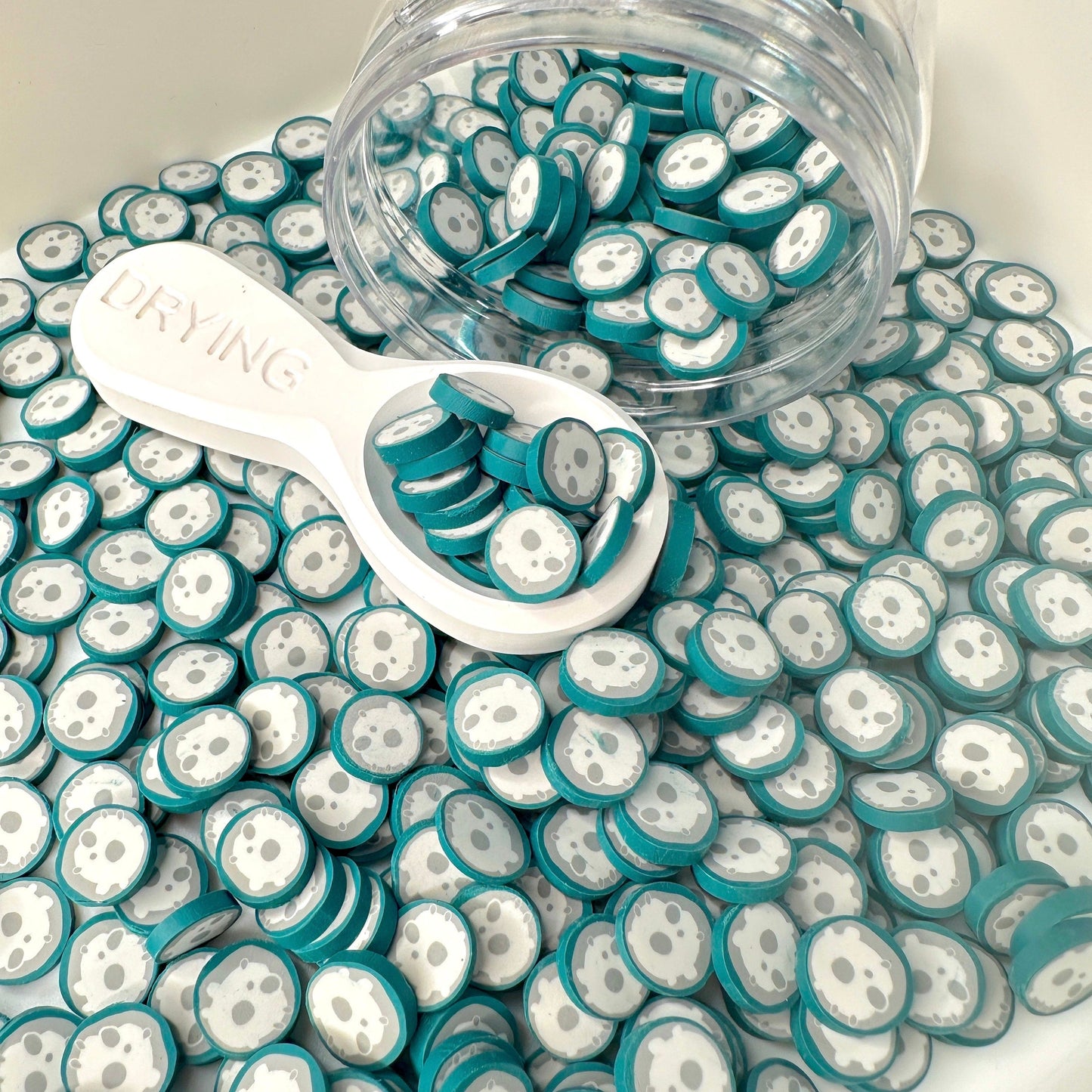 FAKE Full Moon, Space Polymer Clay Sprinkle (NOT EDIBLE, 5MM/10MM) D34-04