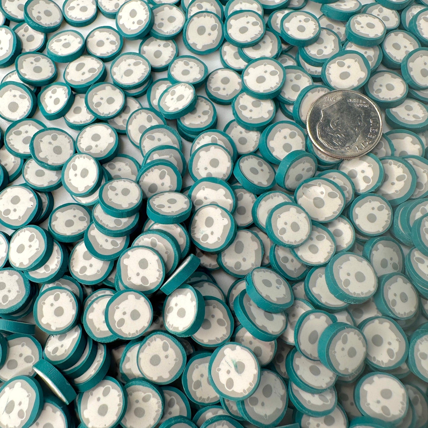 FAKE Full Moon, Space Polymer Clay Sprinkle (NOT EDIBLE, 5MM/10MM) D34-04